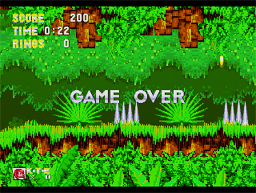 Sonic & Knuckles / Sonic the Hedgehog 3 - Screenshot - Game Over Image