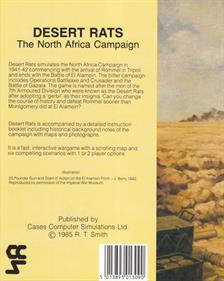 Desert Rats - Box - Back Image