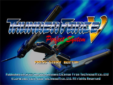 Thunder Force V: Perfect System - Screenshot - Game Title Image
