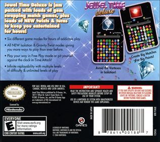 Jewel Time Deluxe - Box - Back Image