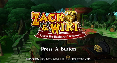 Zack & Wiki: Quest for Barbaros' Treasure - Screenshot - Game Title Image