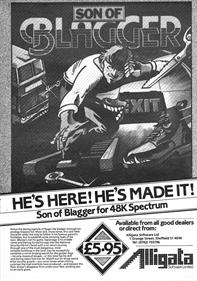 Son of Blagger - Advertisement Flyer - Front Image