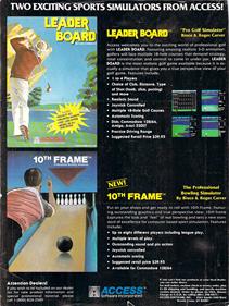 10th Frame: Pro Bowling Simulator - Advertisement Flyer - Front Image