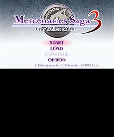 Mercenaries Saga 3: Grey Wolves of War - Screenshot - Game Select Image