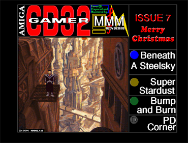 Amiga CD32 Gamer Cover Disc 7 - Screenshot - Game Select Image