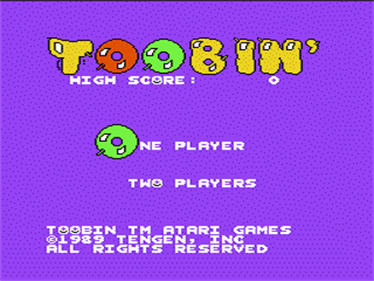 Toobin' - Screenshot - Game Title Image