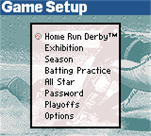 All-Star Baseball 2001 - Screenshot - Game Select