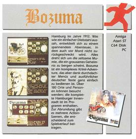Bozuma: The Mystery of the Mummy - Box - Back Image