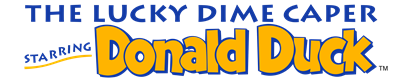 The Lucky Dime Caper Starring Donald Duck - Clear Logo Image