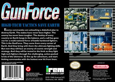 GunForce - Box - Back Image