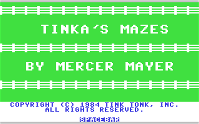 Tink! Tonk! Tinka's Mazes - Screenshot - Game Title Image