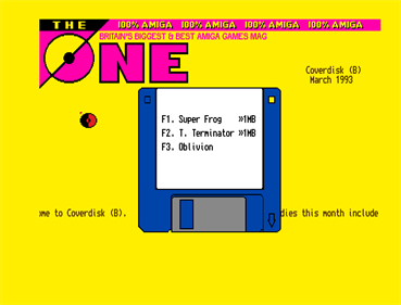 The One #54: Amiga - Screenshot - Game Select Image