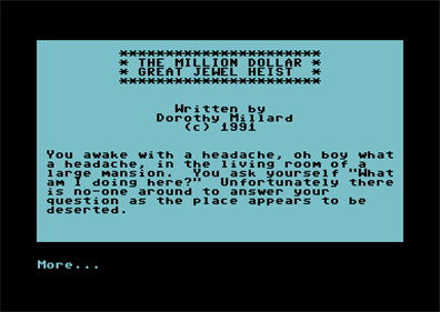 The Million Dollar Great Jewel Heist - Screenshot - Game Title Image