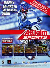 Jeremy McGrath Supercross 2000 - Advertisement Flyer - Front Image