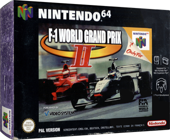 F-1 World Grand Prix II - Box - 3D Image