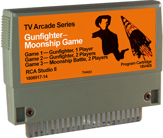 TV Arcade Series: Gunfighter + Moonship Battle - Cart - 3D Image
