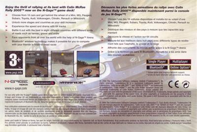 Colin McRae Rally 2005 - Box - Back Image