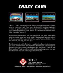 Crazy Cars - Box - Back Image