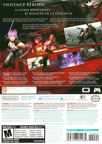 Ninja Gaiden 3: Razor's Edge - Box - Back Image