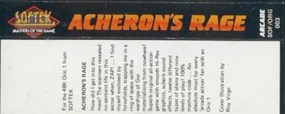 Acheron's Rage - Box - Back Image