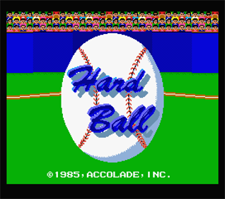 Hard Ball - Screenshot - Game Title Image