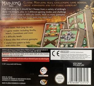 Mah-Jong 300 - Box - Back Image