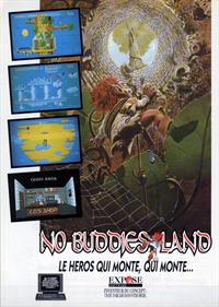 No Buddies Land - Advertisement Flyer - Front Image