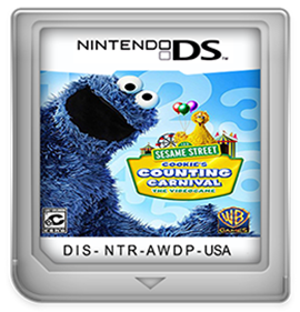 123 Sesame Street: Cookie's Counting Carnival: The Videogame - Fanart - Cart - Front