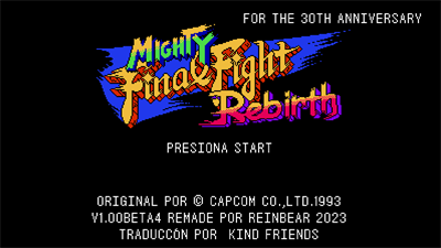 Mighty Final Fight Rebirth - Screenshot - Game Title Image