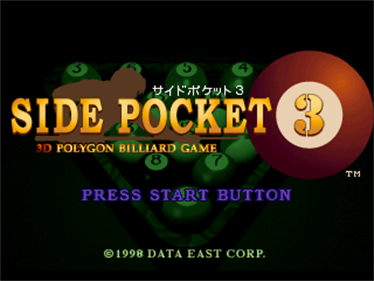 Side Pocket 3 - Screenshot - Game Title Image