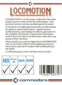 Locomotion (Commodore Business Machines) - Box - Back Image