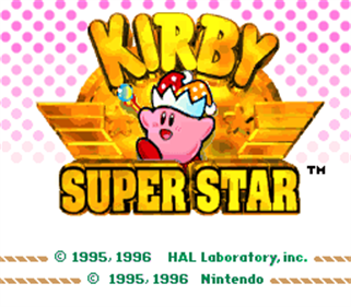 Kirby Super Star - Screenshot - Game Title