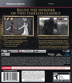 The ICO and Shadow of the Colossus Collection - Box - Back Image