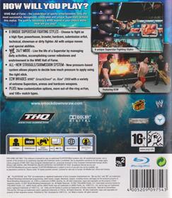 WWE SmackDown vs. Raw 2008 - Box - Back Image