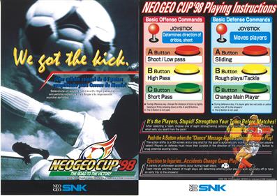 Neo Geo Cup '98: The Road to the Victory - Arcade - Controls Information Image