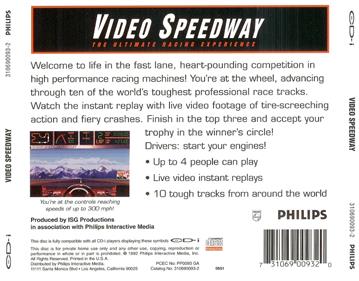 Video Speedway: The Ultimate Racing Experience - Box - Back Image