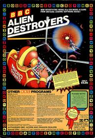 Alien Destroyers - Advertisement Flyer - Front Image