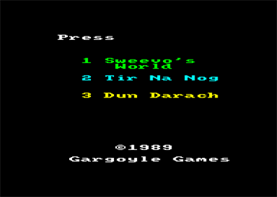 Gargoyle Classics - Screenshot - Game Select Image