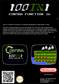 100-in-1 Contra Function 16 - Fanart - Box - Back Image
