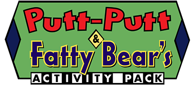 Putt-Putt and Fatty Bear's Activity Pack - Clear Logo Image