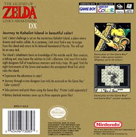 The Legend of Zelda: Link's Awakening DX - Box - Back Image