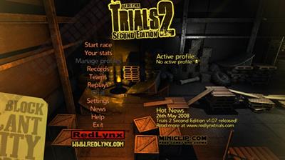 Trials 2: Second Edition - Screenshot - Game Select Image