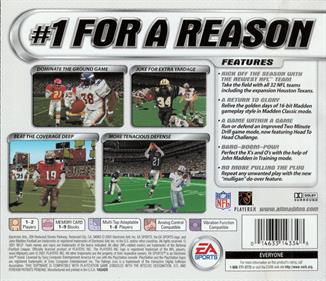 Madden NFL 2002 - Box - Back Image