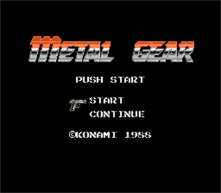 Metal Gear MSX + Style - Screenshot - Game Title Image