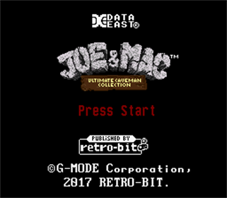 Joe & Mac: Ultimate Caveman Collection - Screenshot - Game Title Image