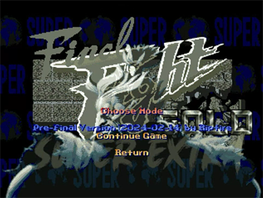 Final Fight GOLD: Super Extra - Screenshot - Game Title Image