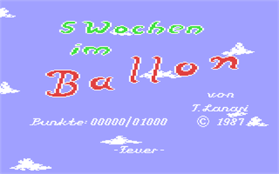 5 Weeks in a Balloon - Screenshot - Game Title Image