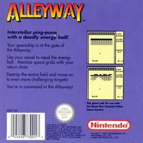 Alleyway - Box - Back Image