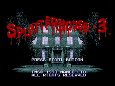 Splatterhouse 3 - Screenshot - Game Title Image