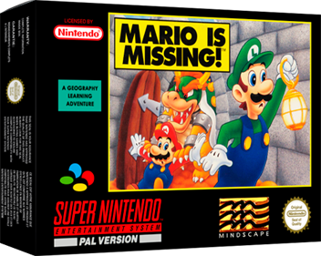 Mario is Missing! - Box - 3D Image